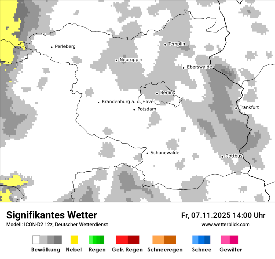 Modellkarten Signifikantes Wetter
