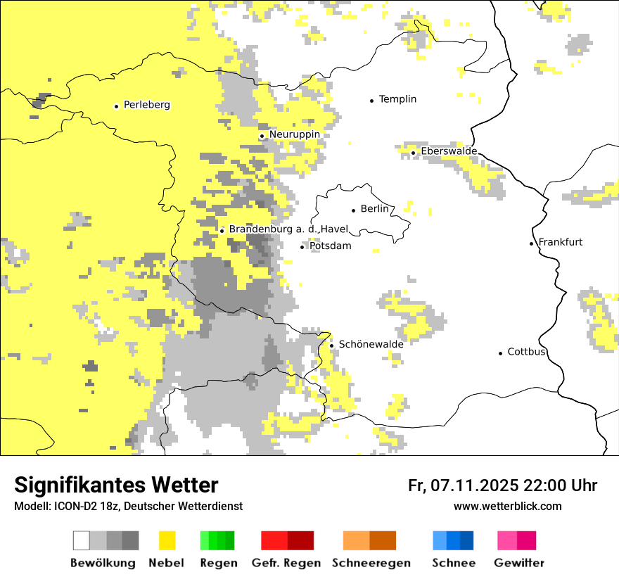 Modellkarten Signifikantes Wetter