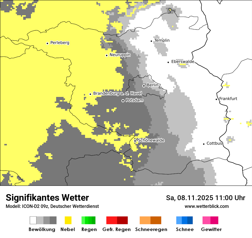 Modellkarten Signifikantes Wetter