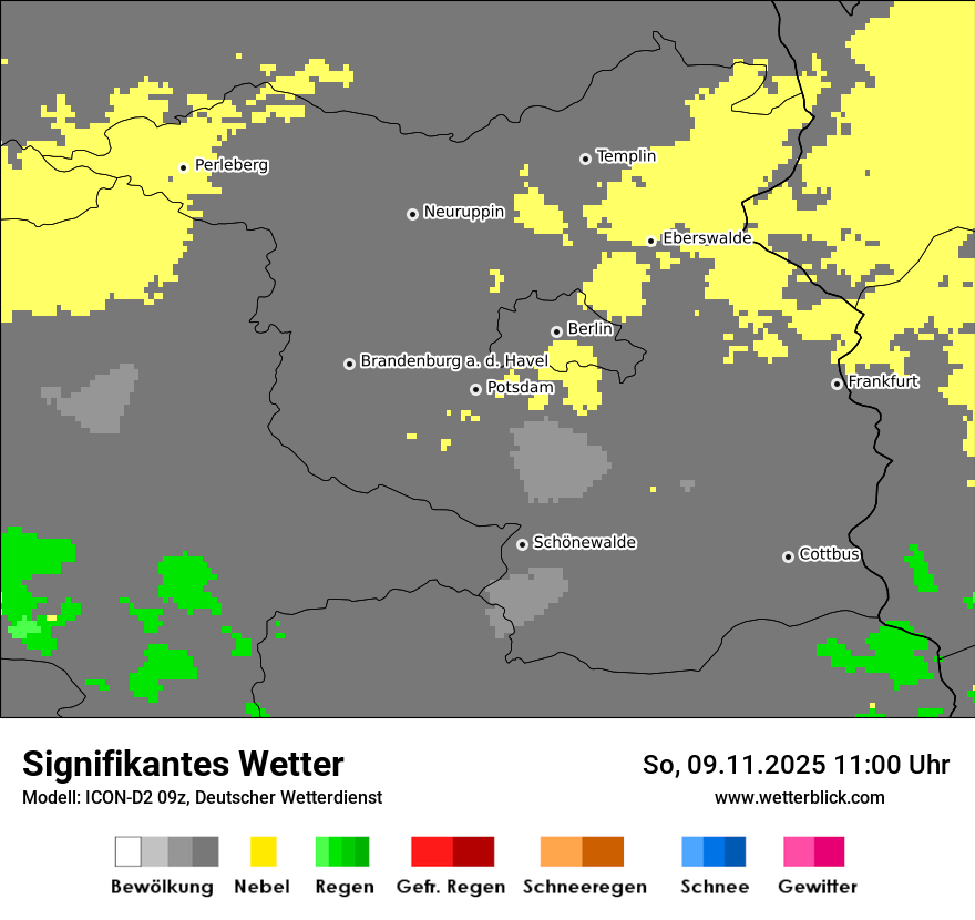 Modellkarten Signifikantes Wetter