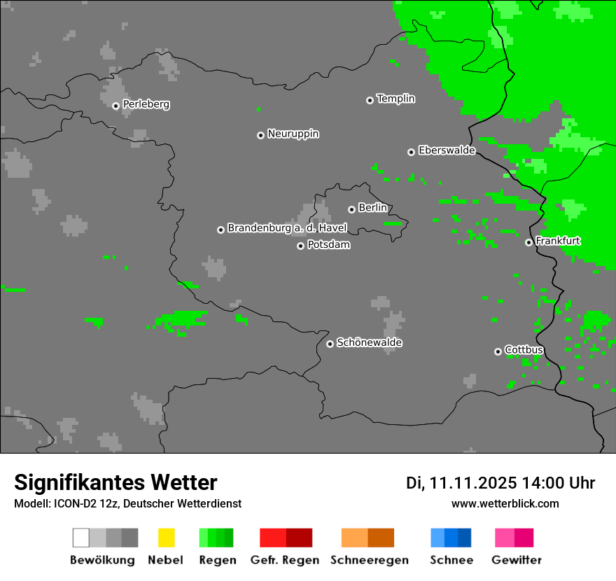 Modellkarten Signifikantes Wetter