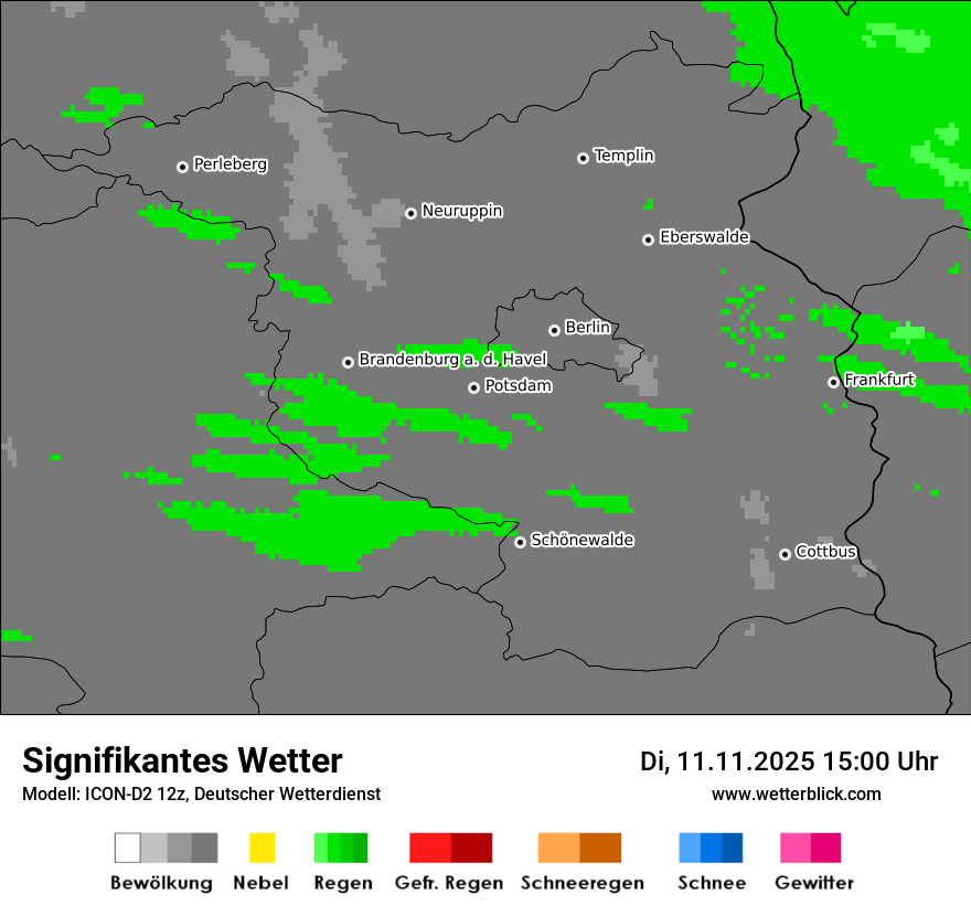 Modellkarten Signifikantes Wetter