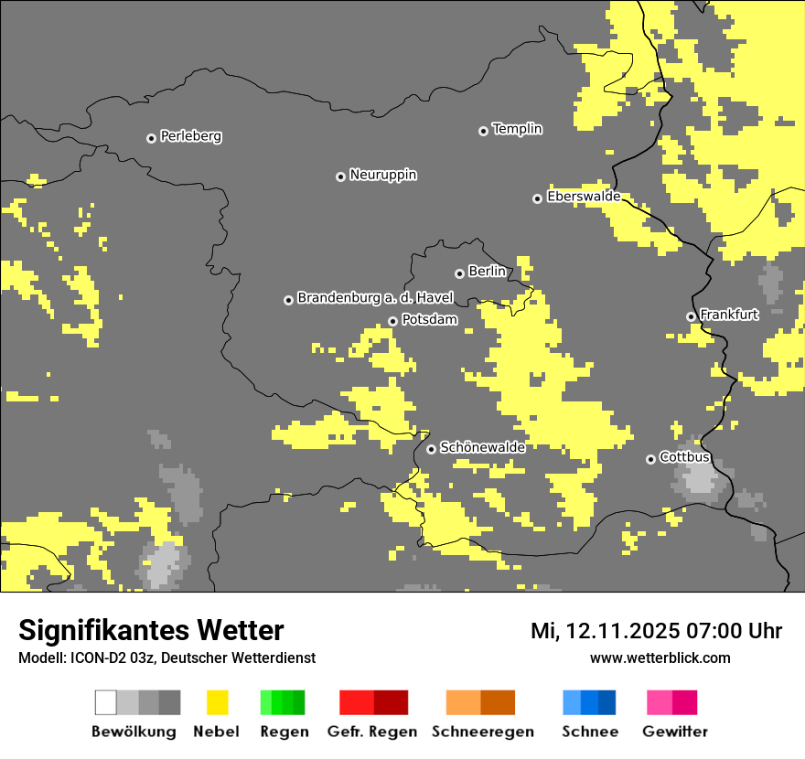 Modellkarten Signifikantes Wetter