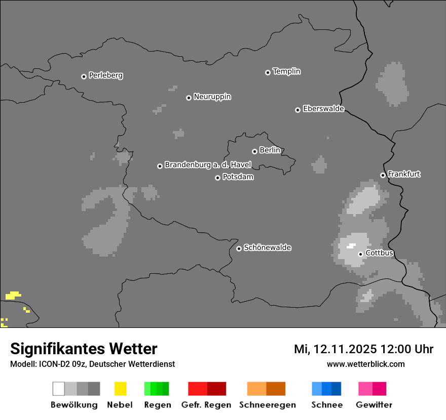 Modellkarten Signifikantes Wetter