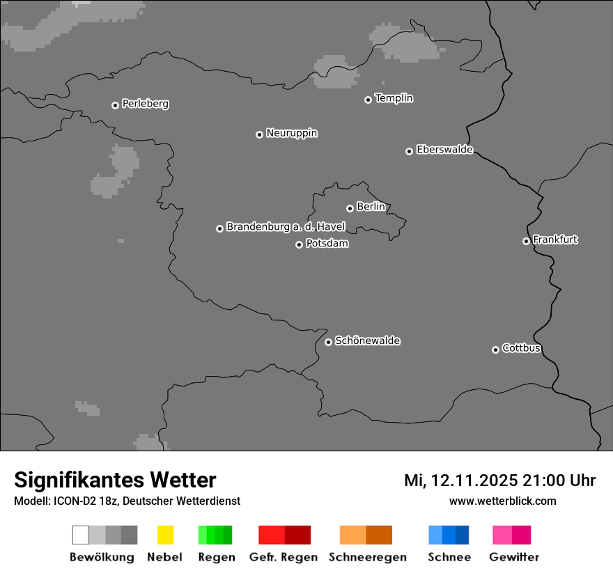 Modellkarten Signifikantes Wetter