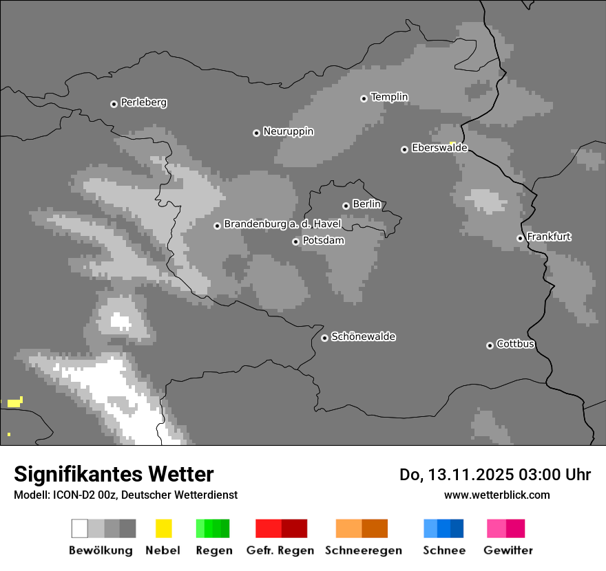 Modellkarten Signifikantes Wetter