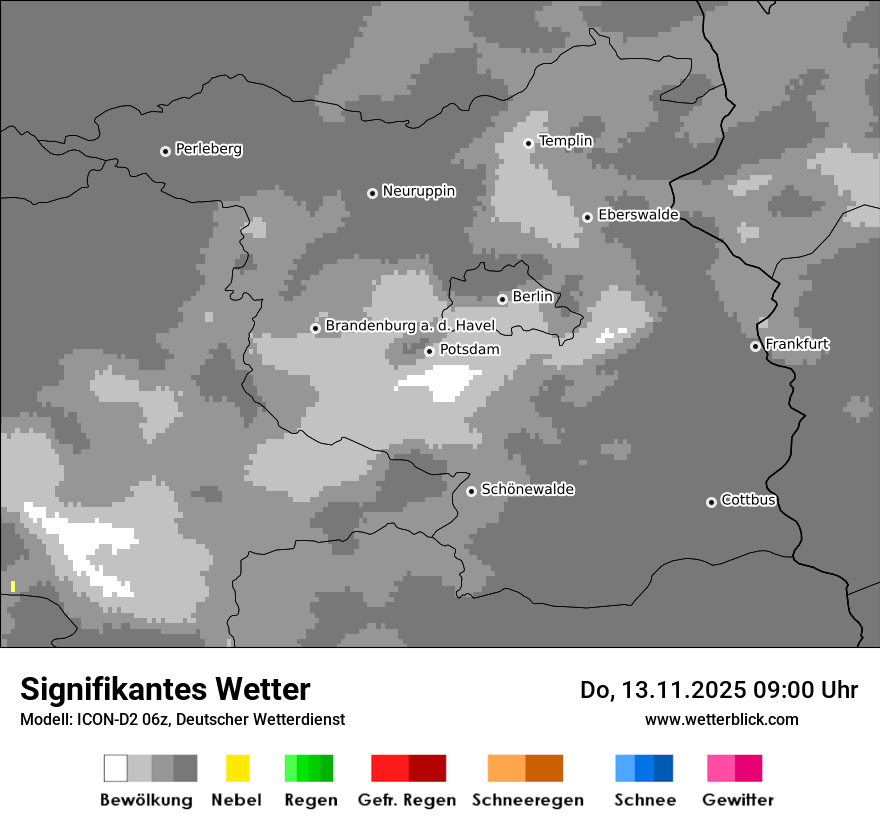Modellkarten Signifikantes Wetter