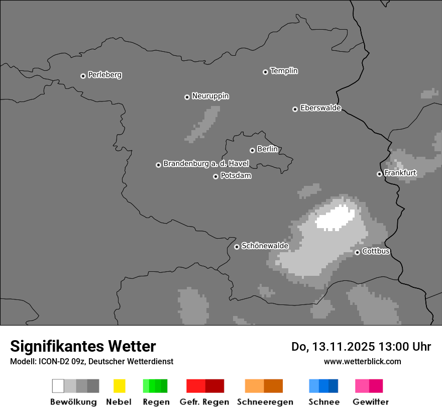 Modellkarten Signifikantes Wetter