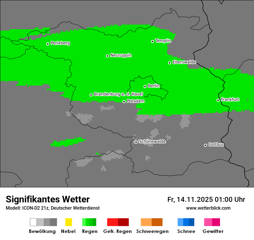 Modellkarten Signifikantes Wetter