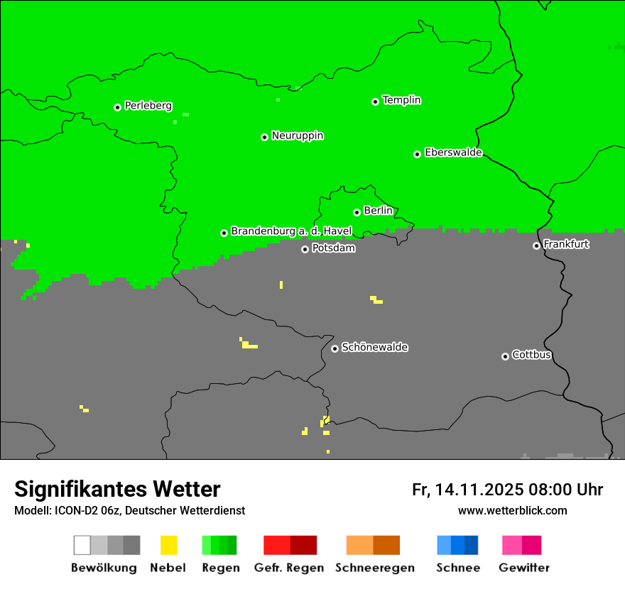 Modellkarten Signifikantes Wetter