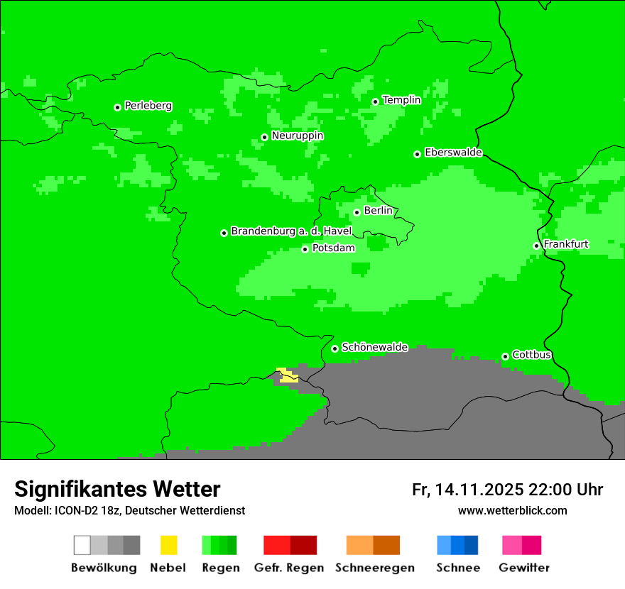 Modellkarten Signifikantes Wetter