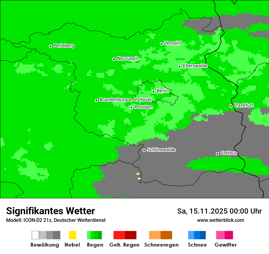 Modellkarten Signifikantes Wetter