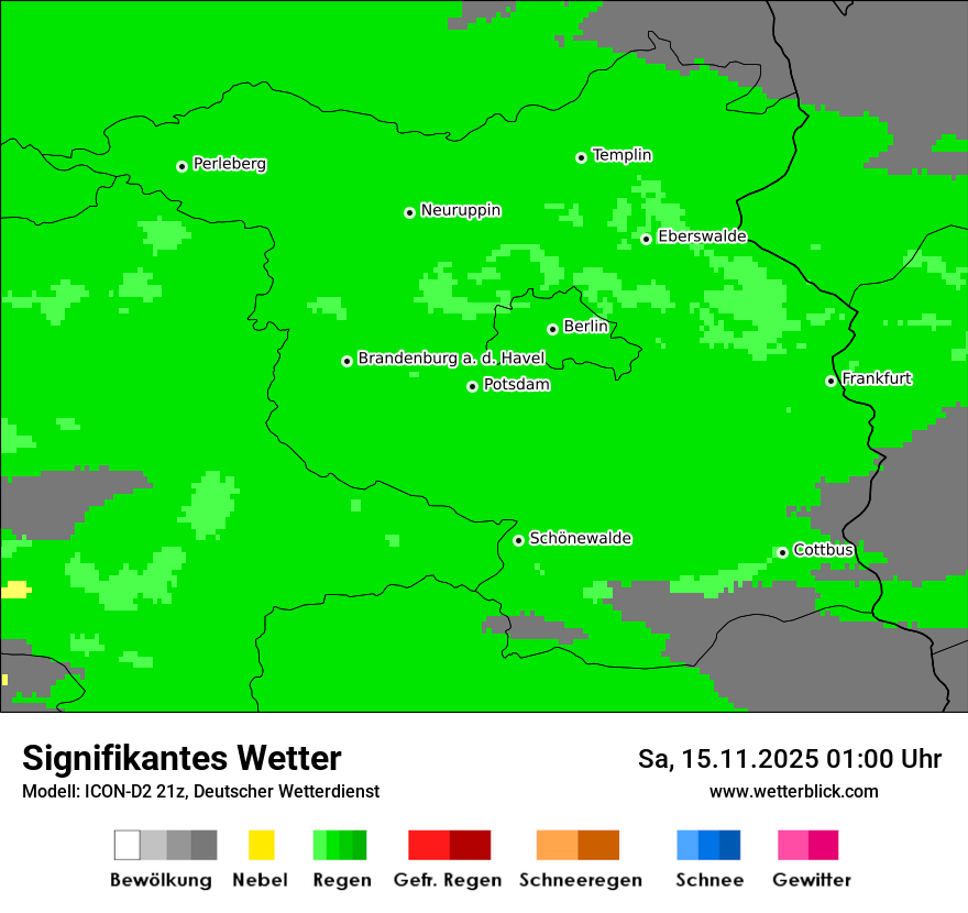Modellkarten Signifikantes Wetter