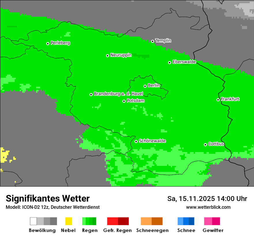 Modellkarten Signifikantes Wetter