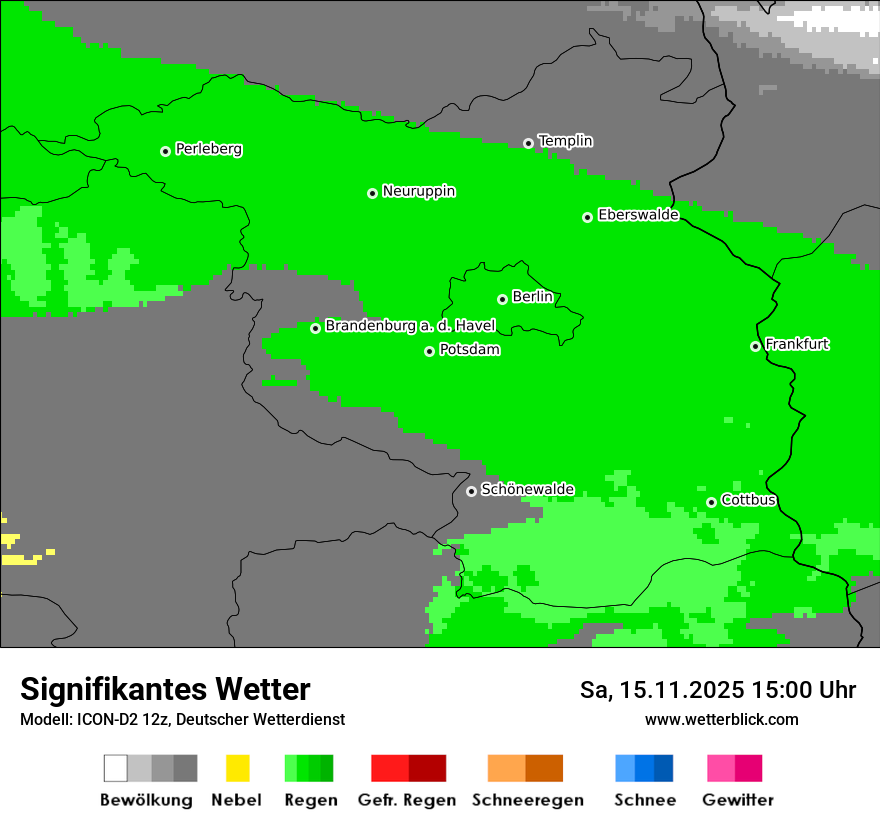 Modellkarten Signifikantes Wetter