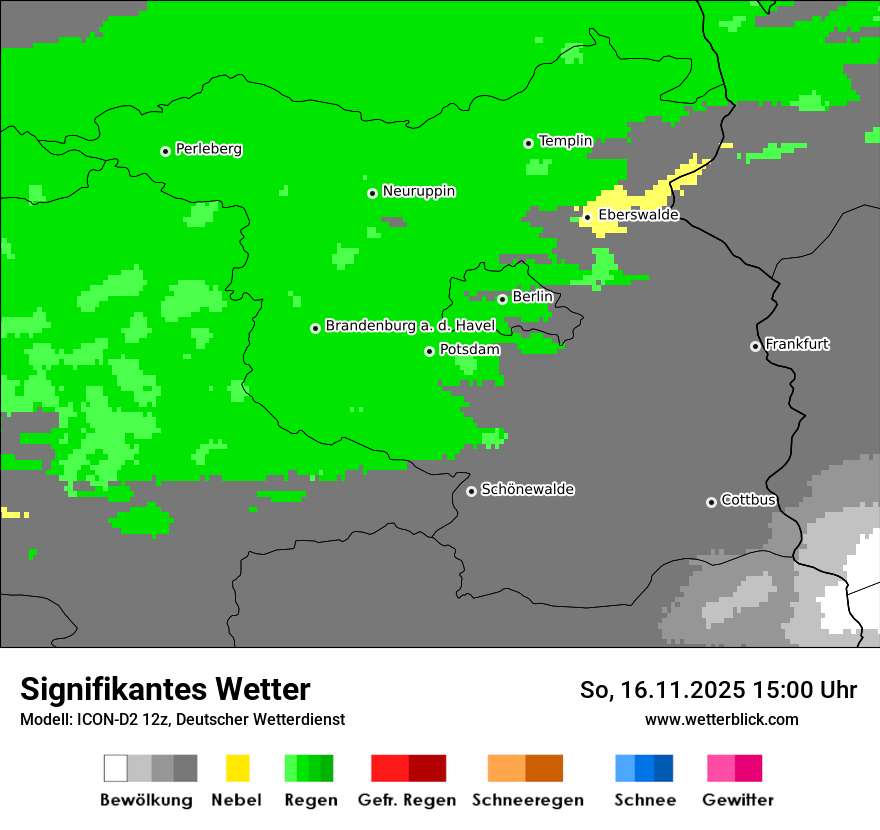 Modellkarten Signifikantes Wetter