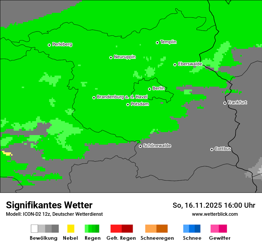 Modellkarten Signifikantes Wetter