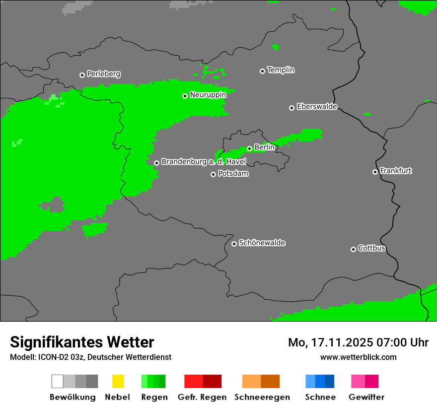 Modellkarten Signifikantes Wetter