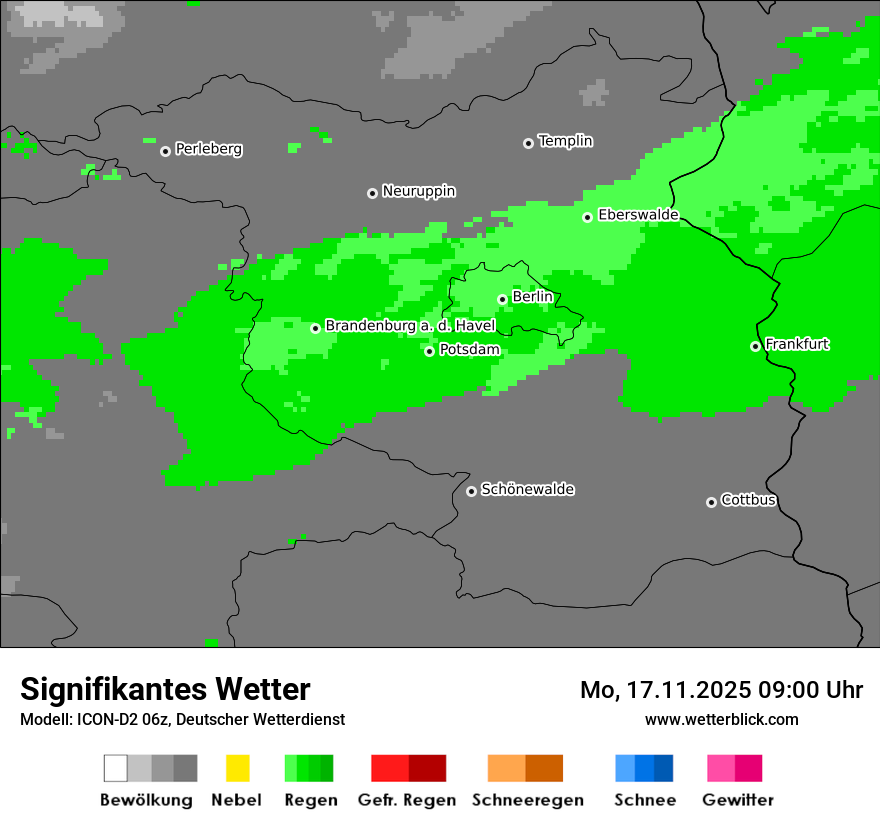 Modellkarten Signifikantes Wetter