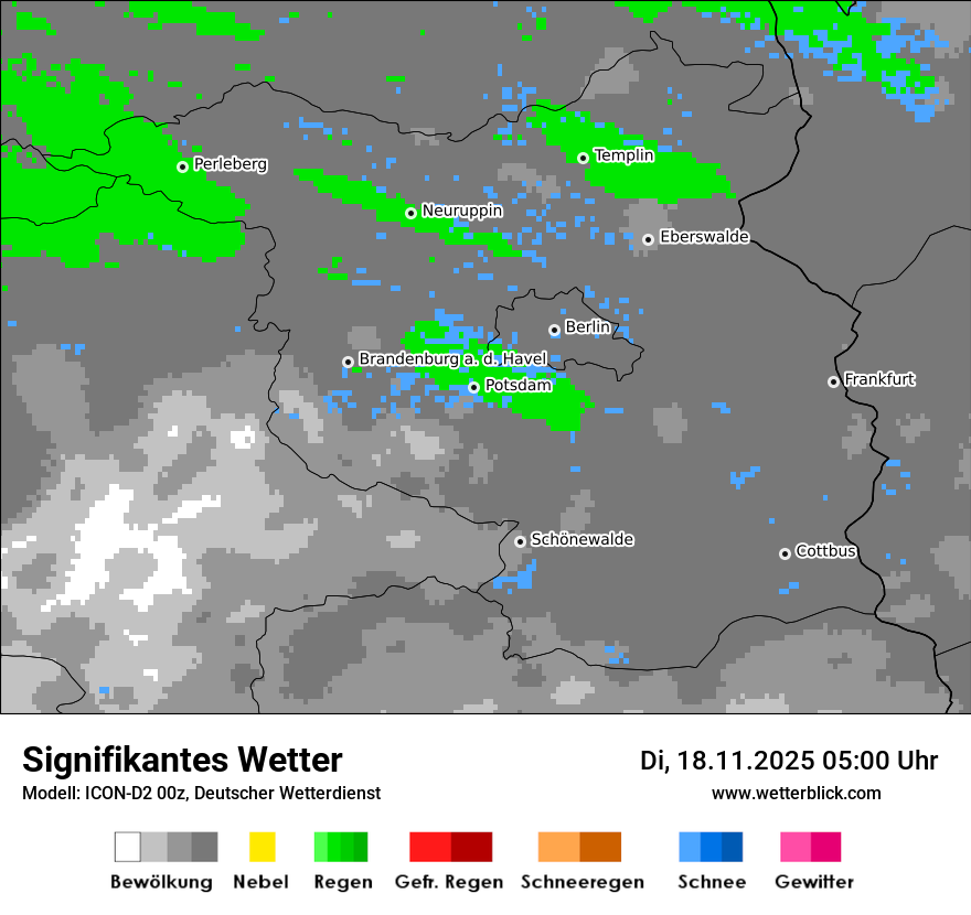 Modellkarten Signifikantes Wetter