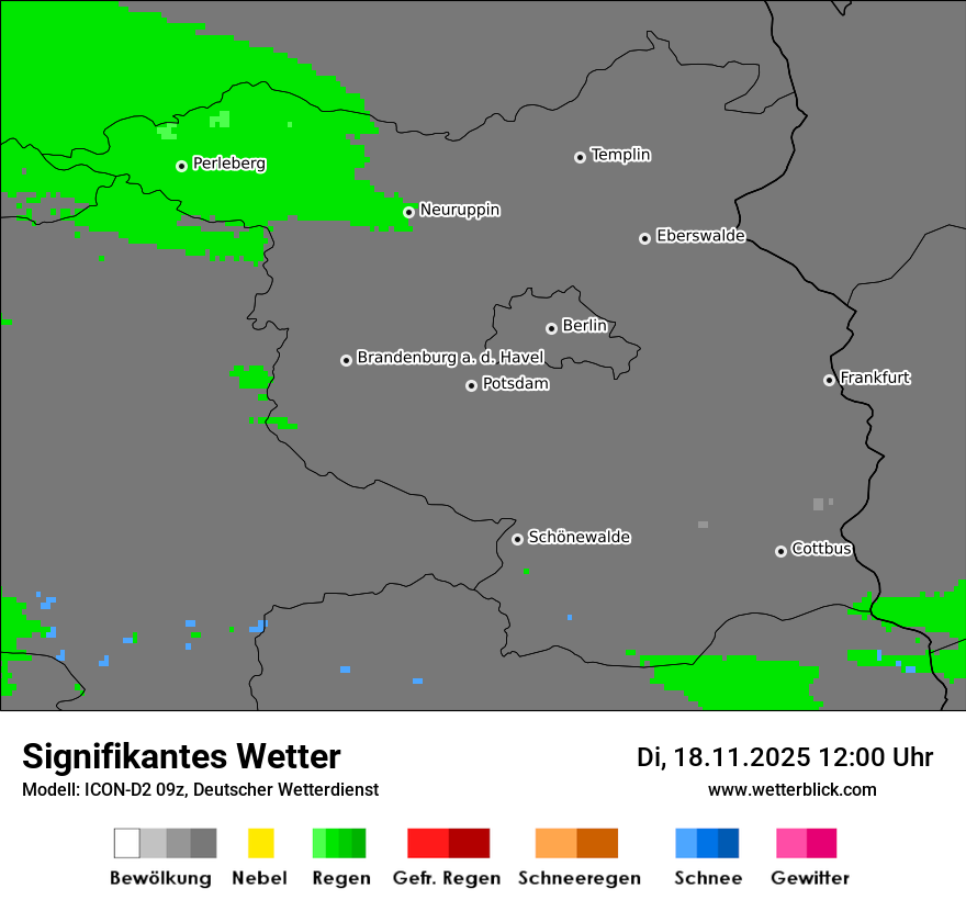 Modellkarten Signifikantes Wetter