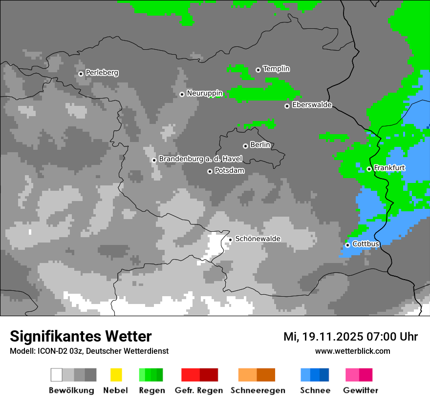 Modellkarten Signifikantes Wetter