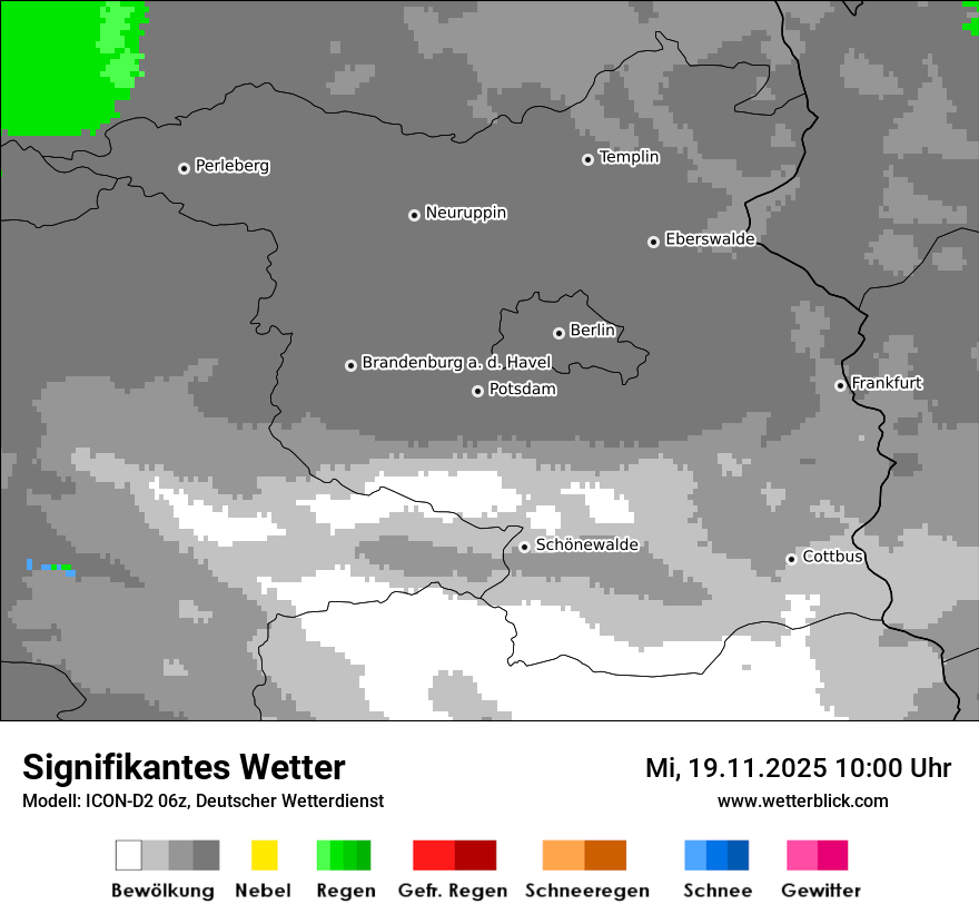 Modellkarten Signifikantes Wetter