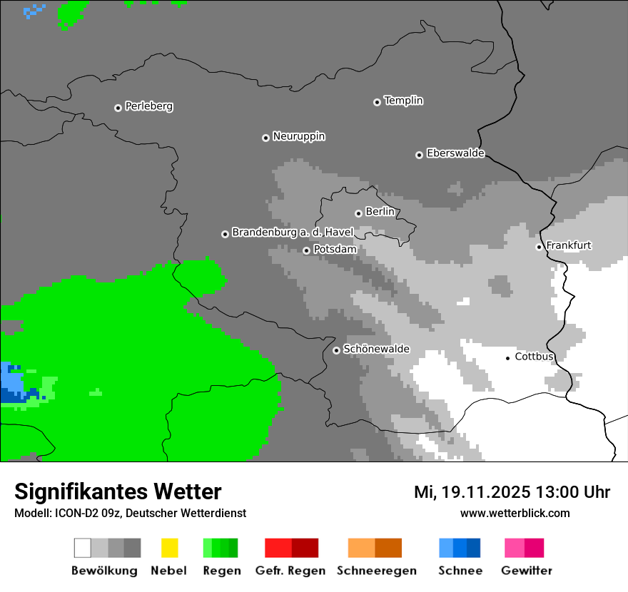 Modellkarten Signifikantes Wetter
