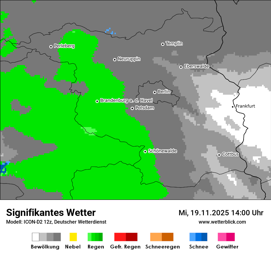 Modellkarten Signifikantes Wetter