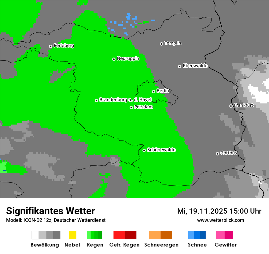Modellkarten Signifikantes Wetter