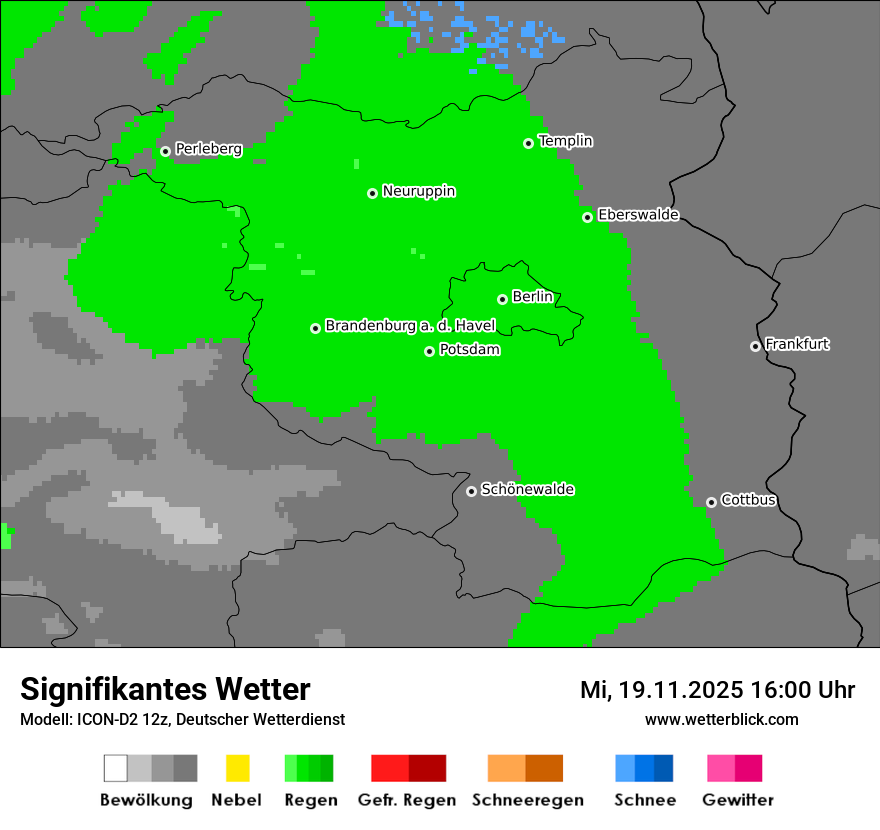 Modellkarten Signifikantes Wetter