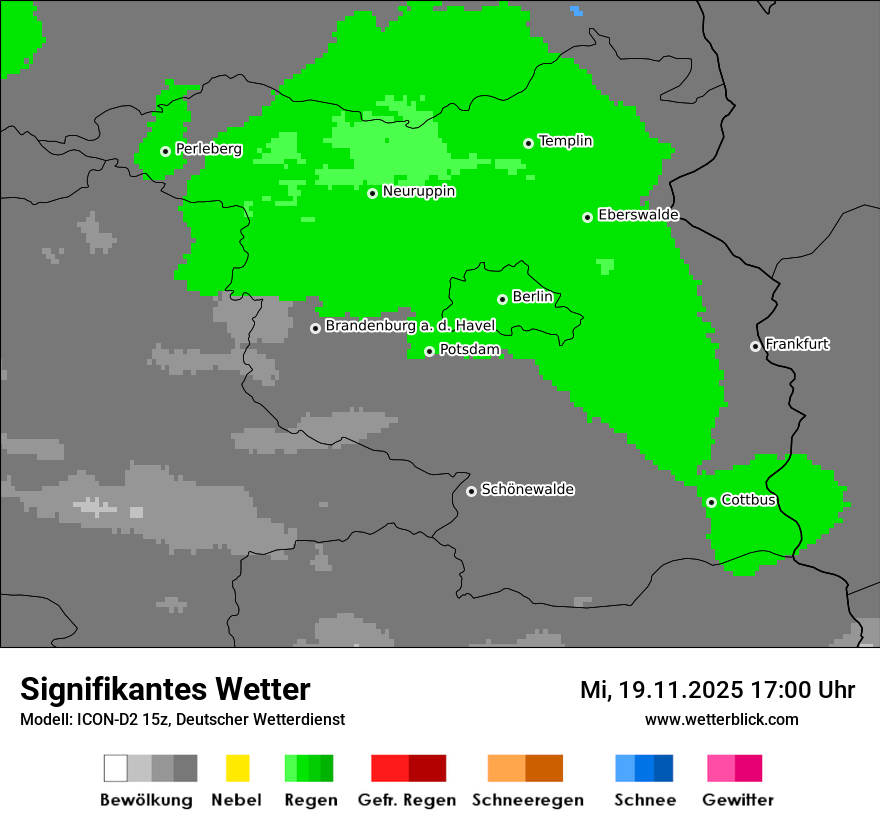 Modellkarten Signifikantes Wetter