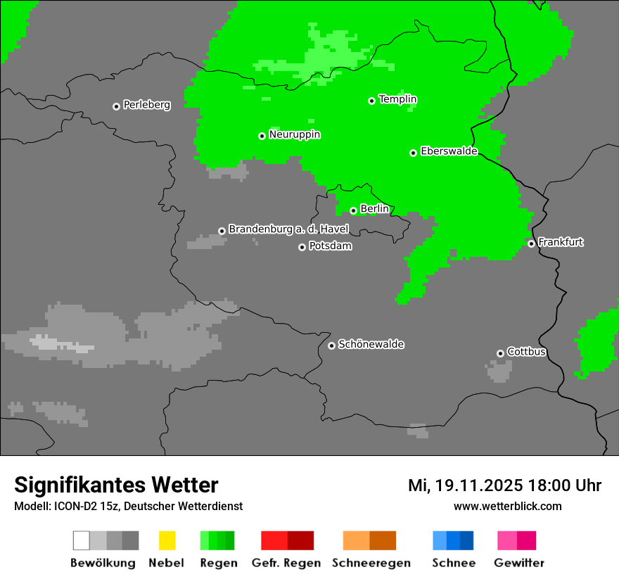 Modellkarten Signifikantes Wetter