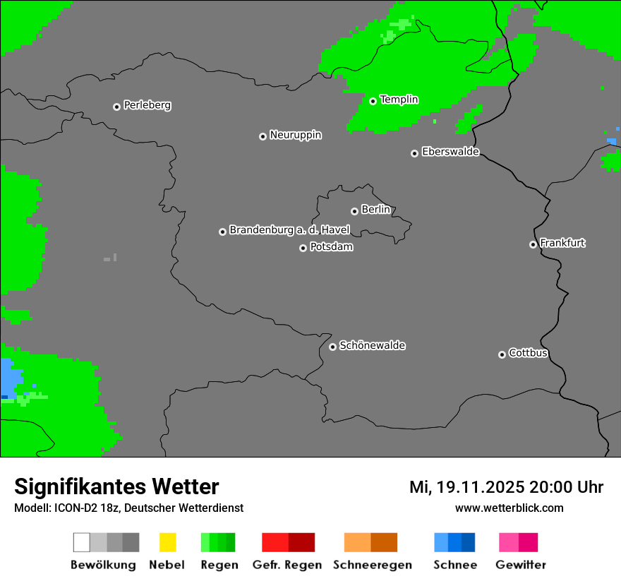 Modellkarten Signifikantes Wetter