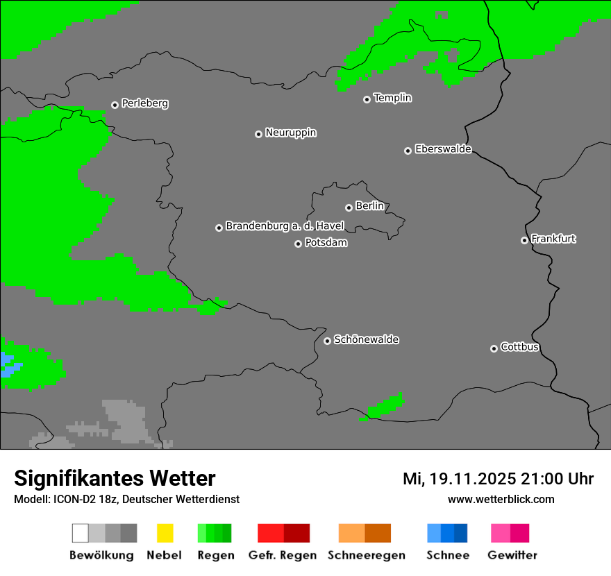 Modellkarten Signifikantes Wetter