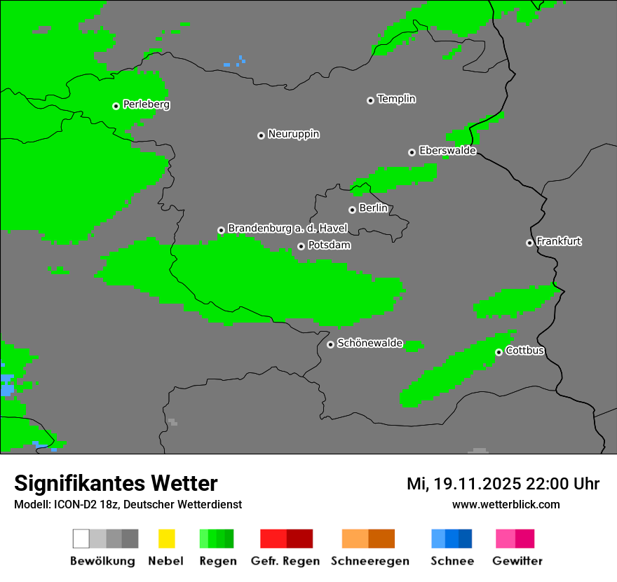 Modellkarten Signifikantes Wetter