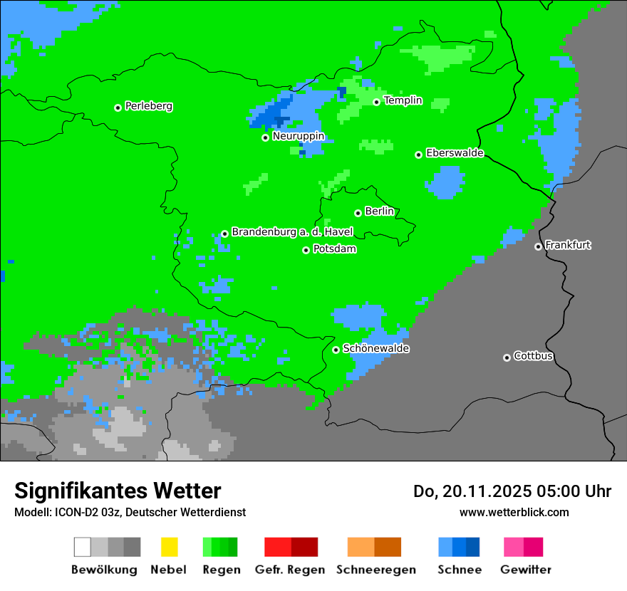 Modellkarten Signifikantes Wetter