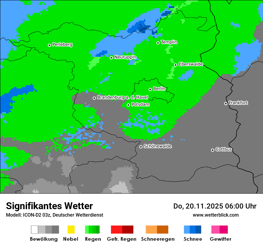 Modellkarten Signifikantes Wetter