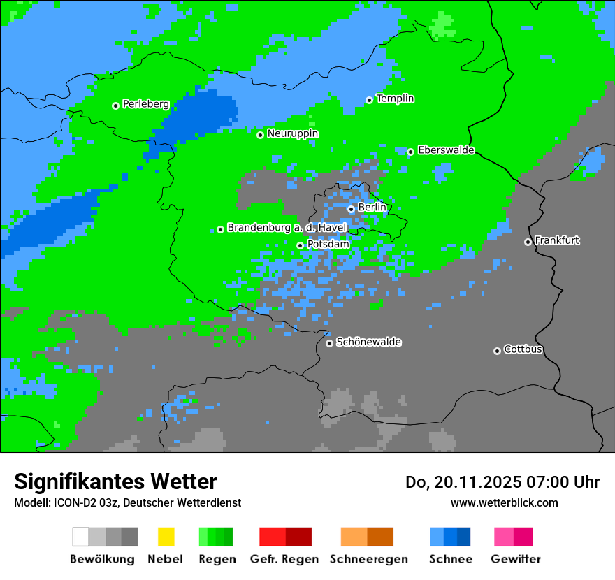 Modellkarten Signifikantes Wetter
