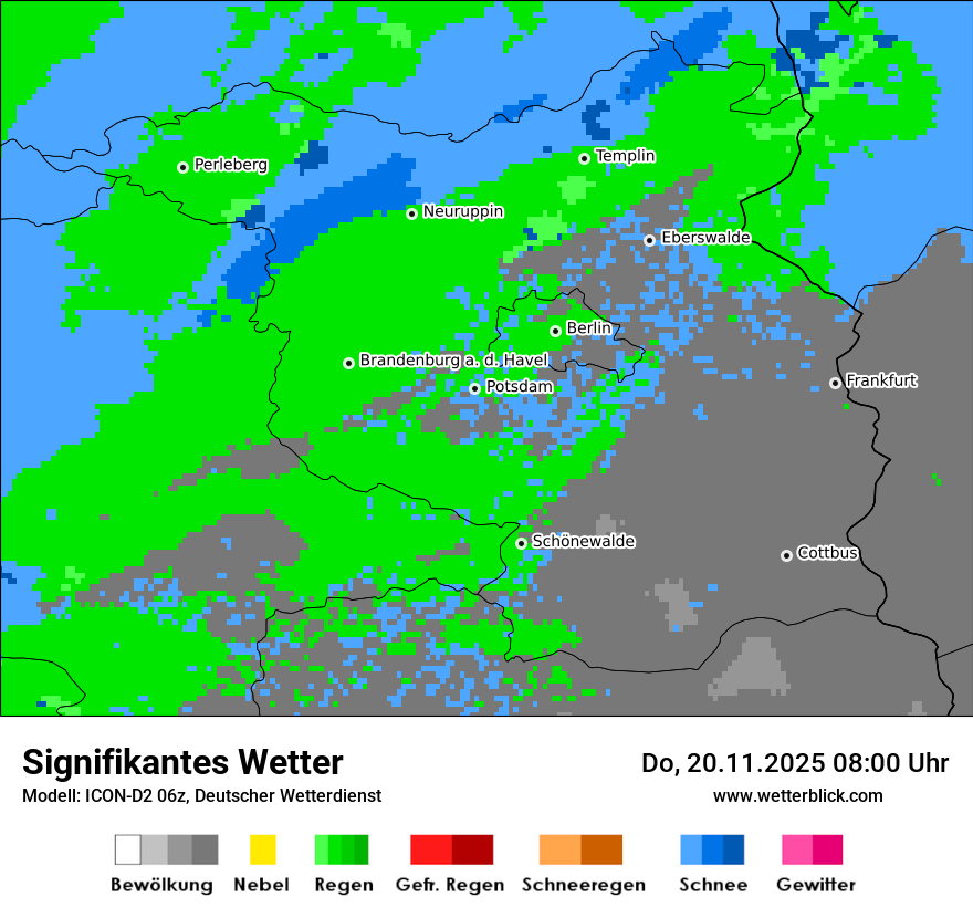 Modellkarten Signifikantes Wetter