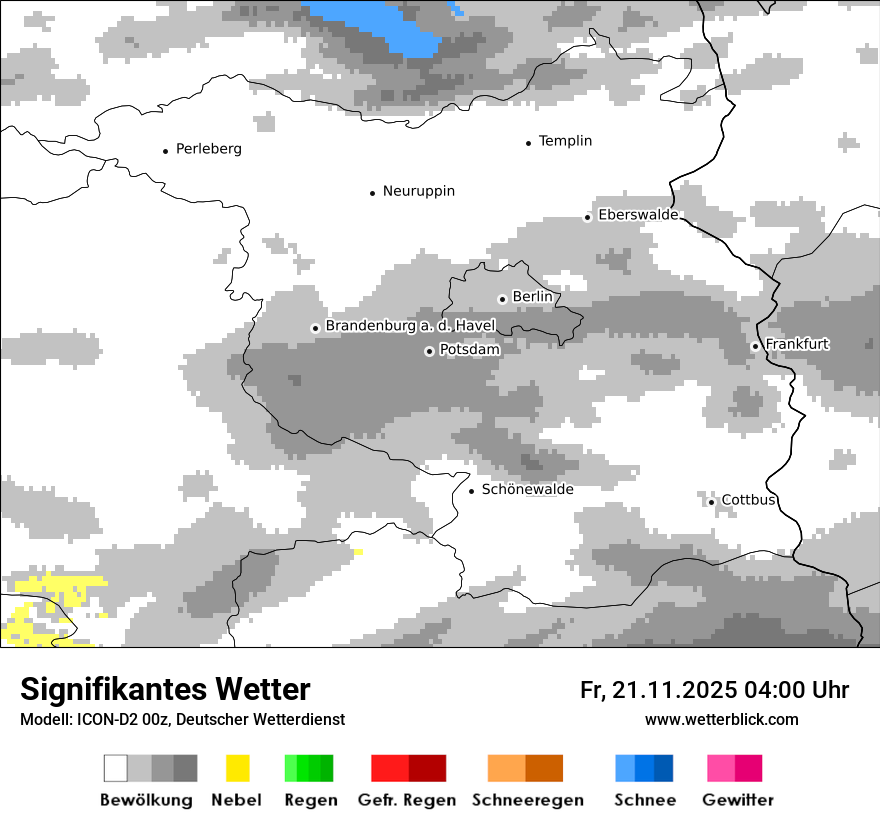 Modellkarten Signifikantes Wetter