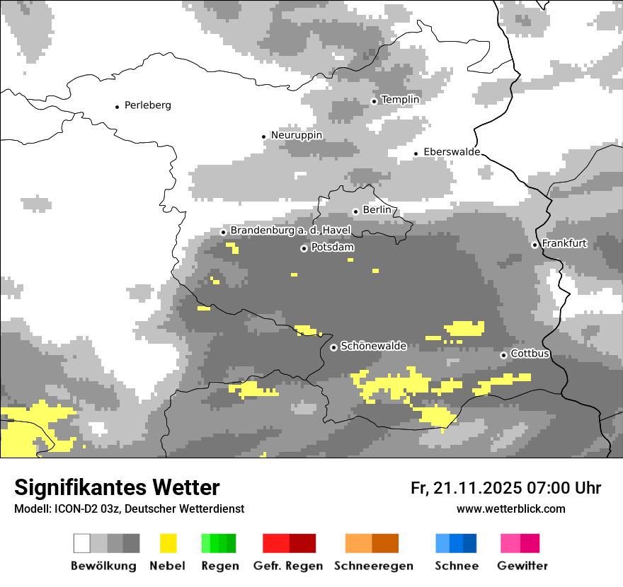Modellkarten Signifikantes Wetter