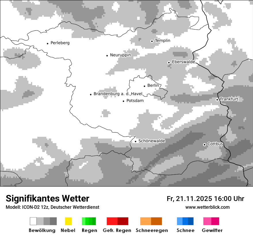 Modellkarten Signifikantes Wetter