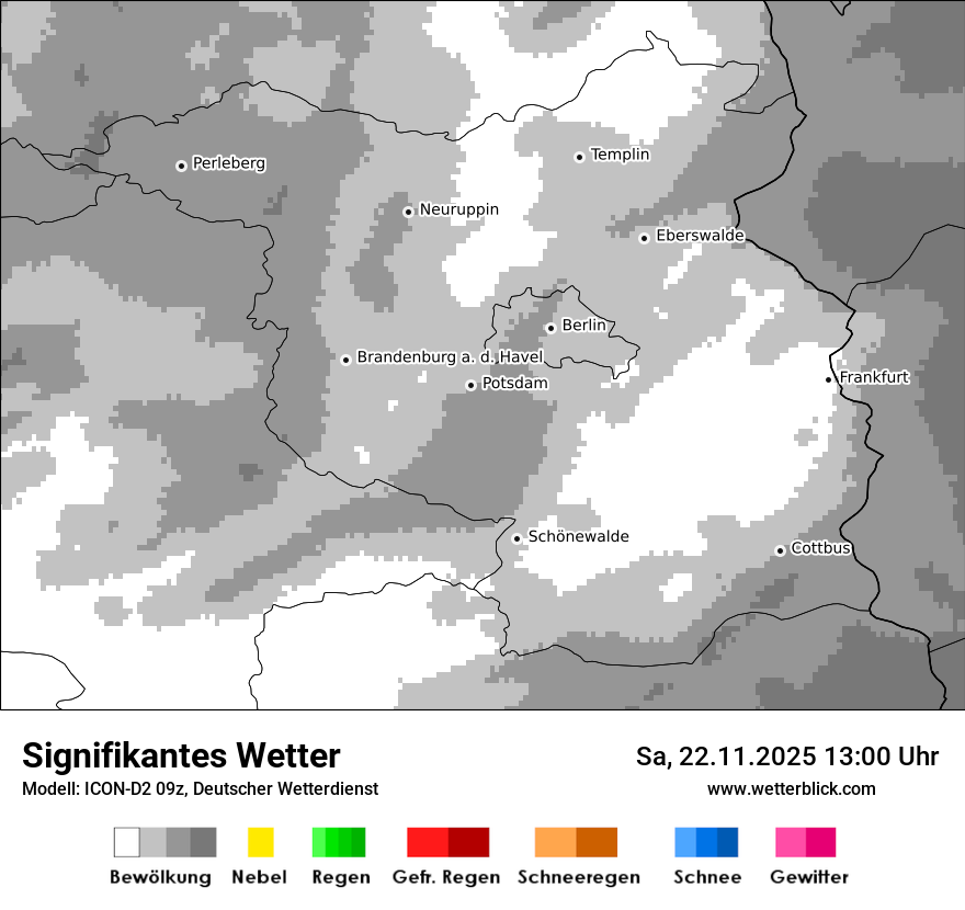 Modellkarten Signifikantes Wetter