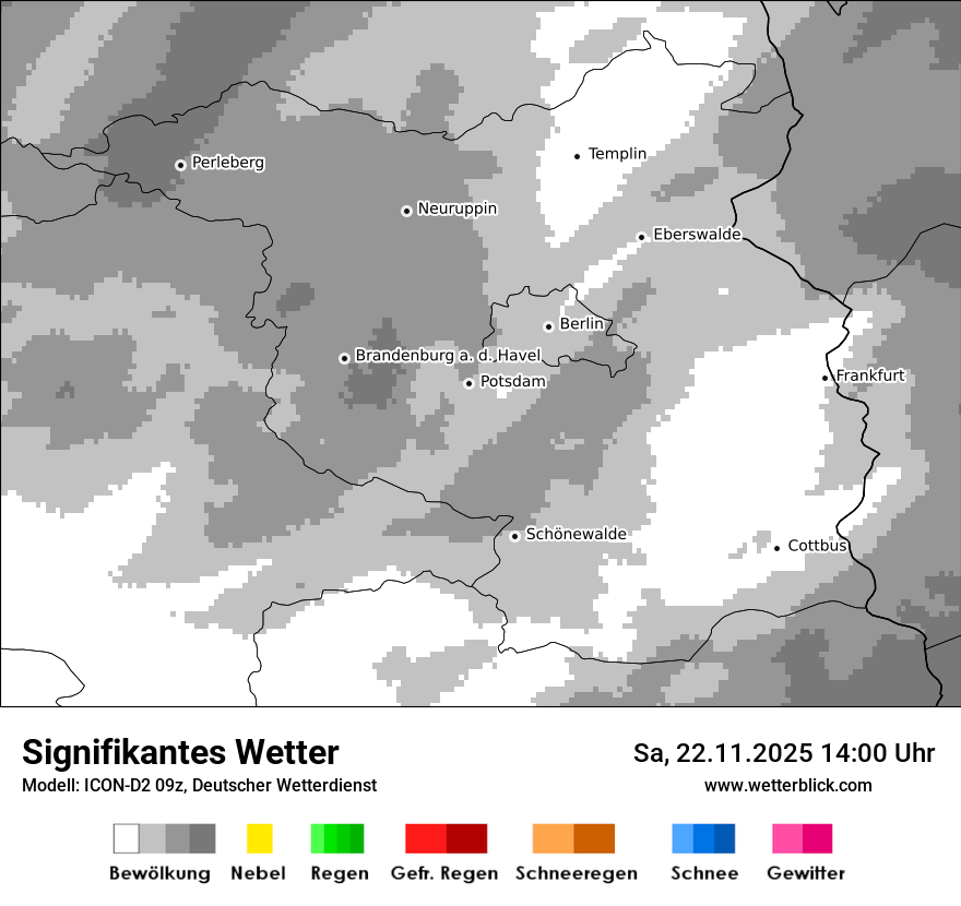 Modellkarten Signifikantes Wetter