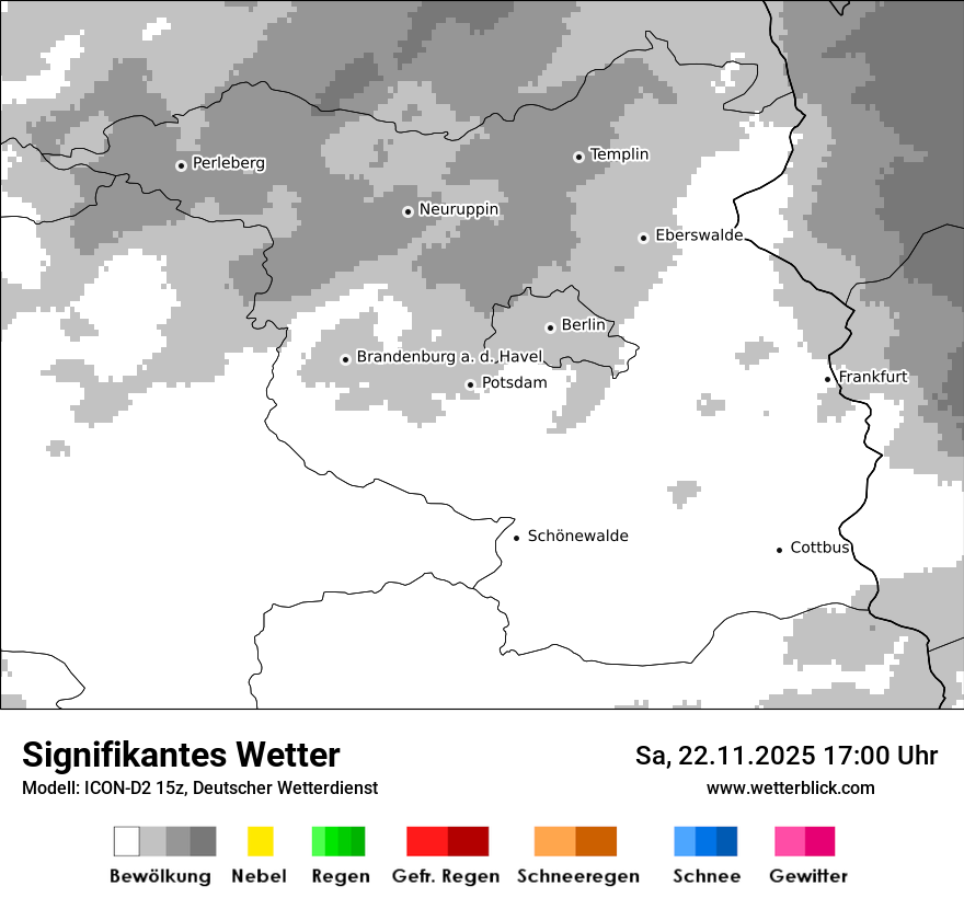 Modellkarten Signifikantes Wetter