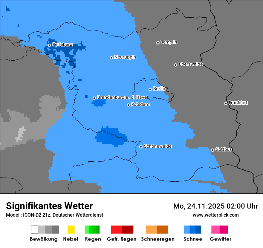 Modellkarten Signifikantes Wetter