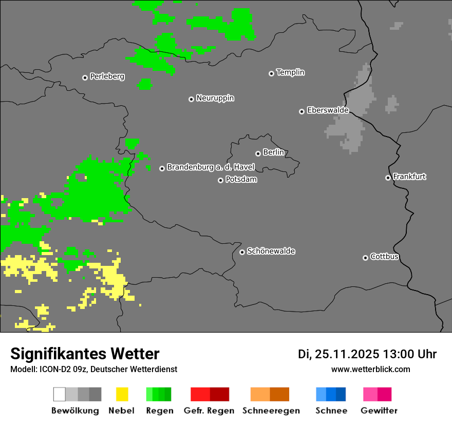 Modellkarten Signifikantes Wetter