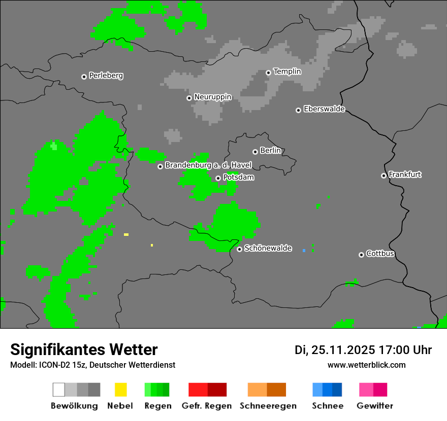 Modellkarten Signifikantes Wetter