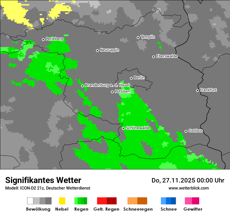 Modellkarten Signifikantes Wetter